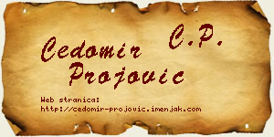 Čedomir Projović vizit kartica